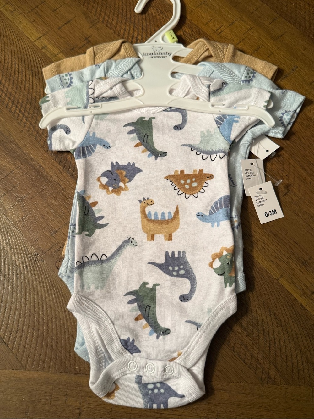 Garanimals Baby Dino Print One-Piece Bodysuit - White/Blue